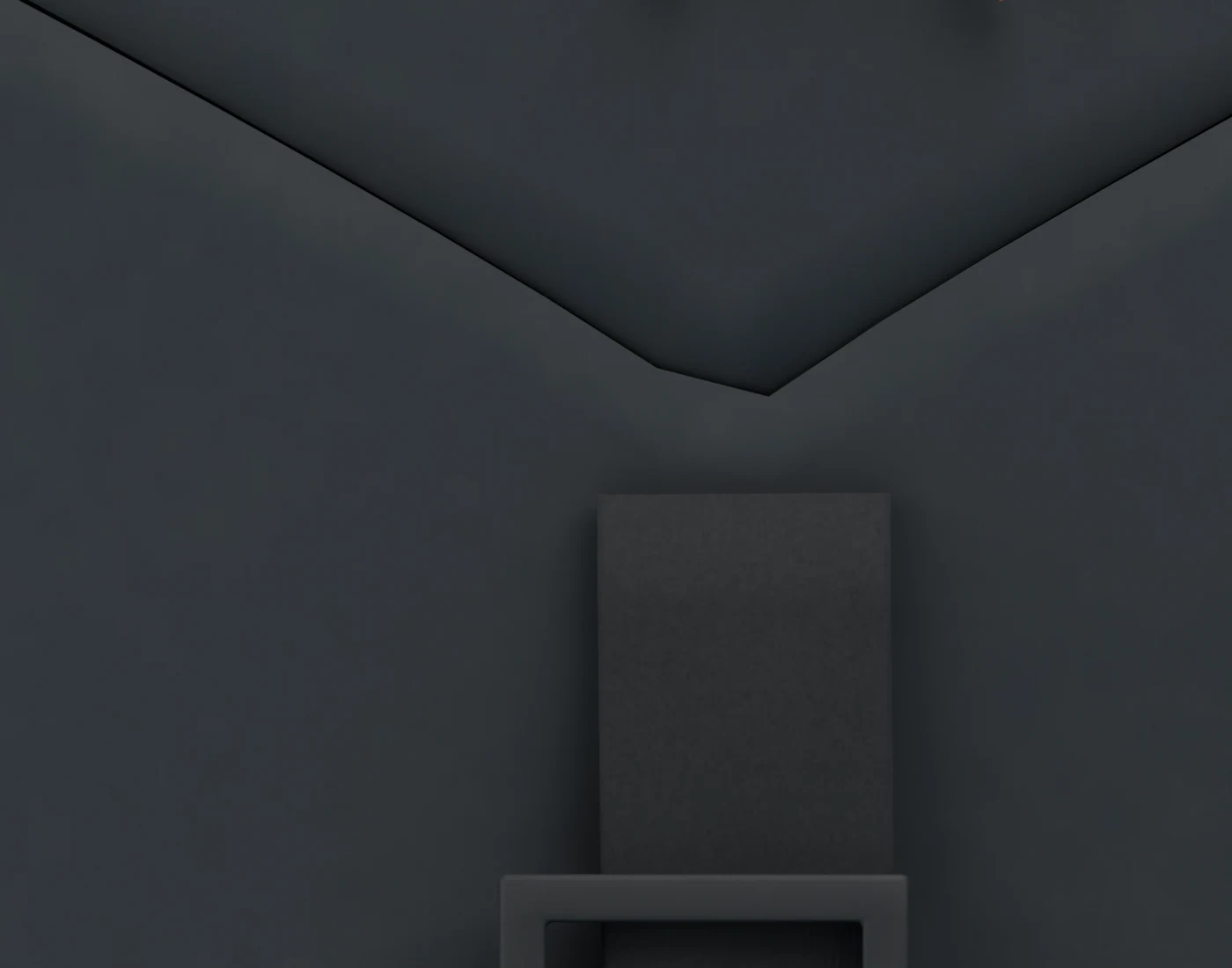 Close view of the backpack charcoal body fabric